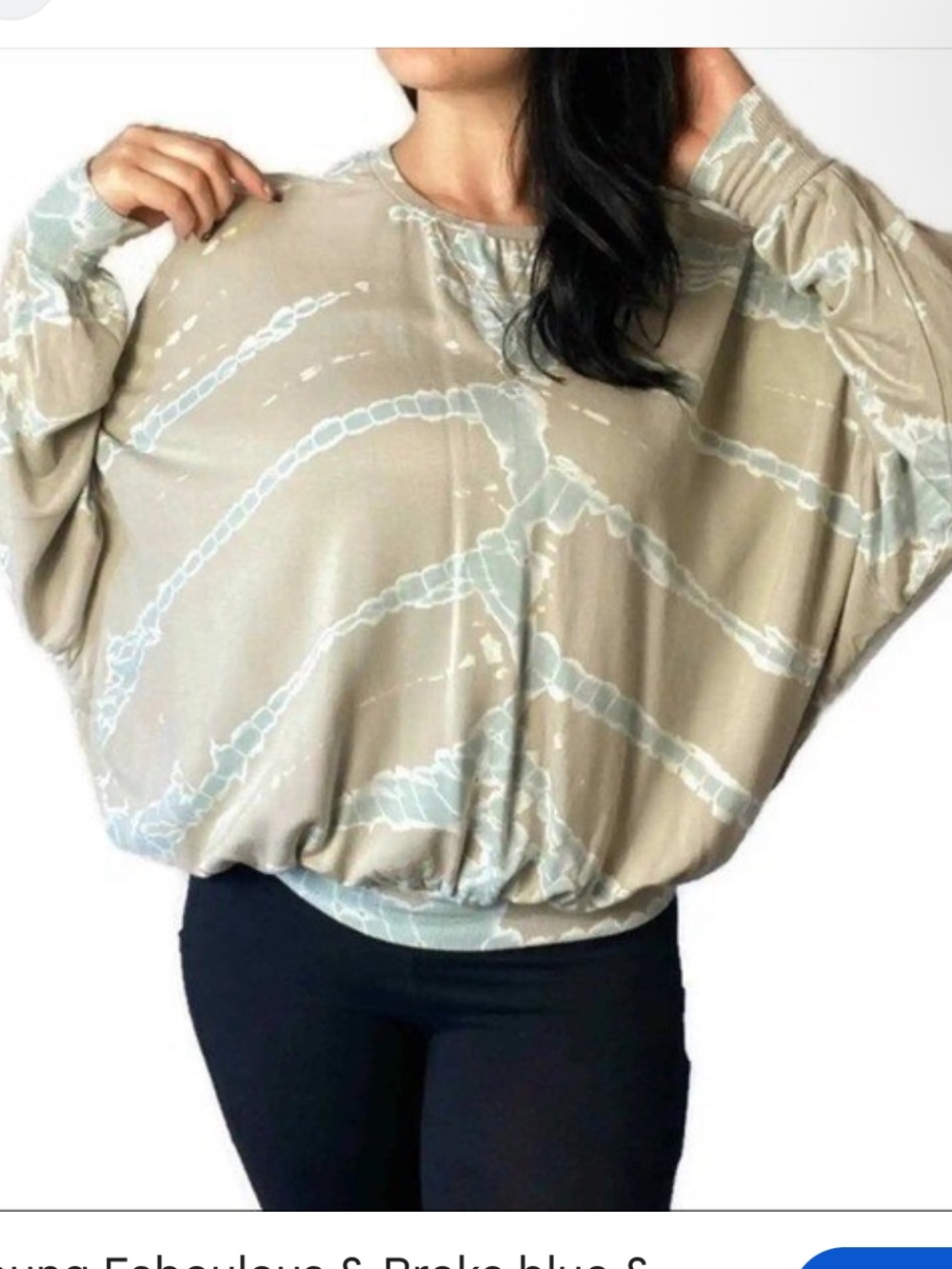Young Fabulous & Broke womans boho tie dye Pullover sweatshirt size S